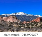 A sunny day at The Garden of the Gods in Colorado Springs, Colorado.