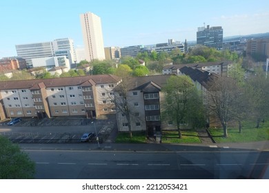 A Sunny Day In Glasgow City Centre Scotland On Spring 2018