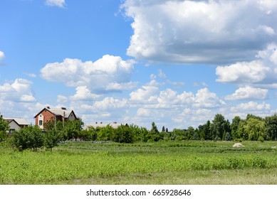 Sunny Day landscape in Ukraine.