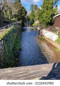 Sunny Day Over The Gently Flowing Brook