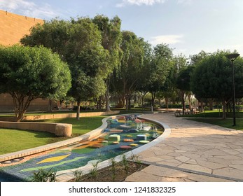 Sunny Day In A Park In Riyadh, Saudi Arabia