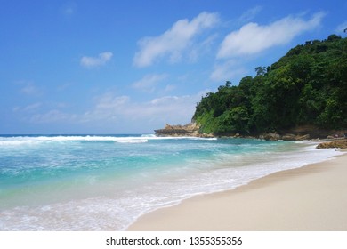 Sunny Day At Sangar Beach, Tulungagung, East Java, Indonesia. 