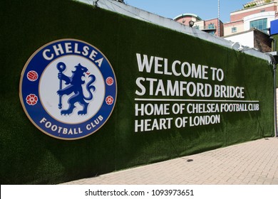 Sunny Day In Stamford Bridge Stadium Of Chelsea Football Club In London, England On May 07, 2018.