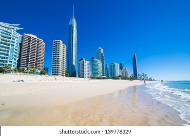 Sunny day in Surfers Paradise, Gold Coast, Queensland, Australia