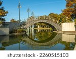 Sunny day view at Louis Armstrong park located in the Treme neighborhood in New Orleans, Louisiana, USA