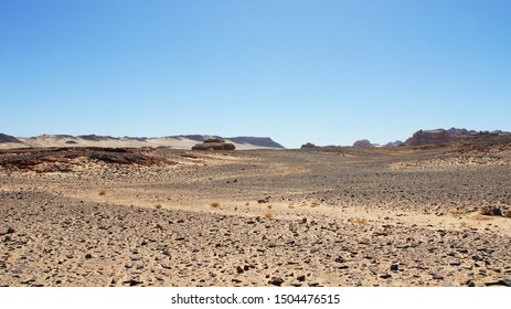 
Sunny Landscape In A Hot Rocky Desert