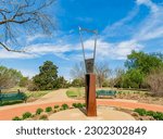 Sunny landscape of the Will Rogers Gardens at Oklahoma