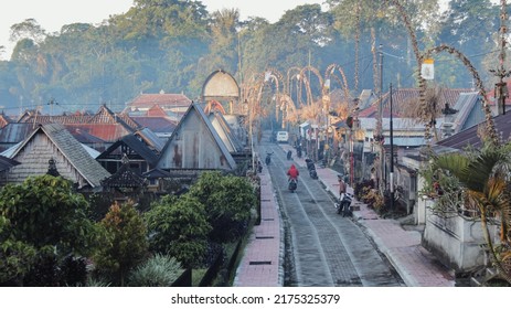 sunny morning in a calm and cool village in bali indonesia - Shutterstock ID 2175325379