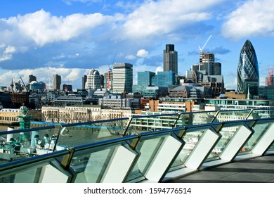 Sunny Panorama Of London From Penthouse Terrace
