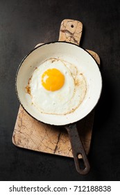 Sunny Side Up Egg In Cast Iron Pan