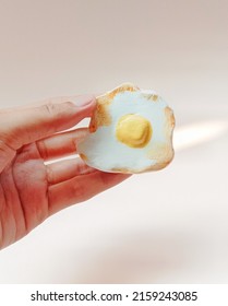 Sunny Side Up Eggs For Pop Socket, Made From Air Dry Clay