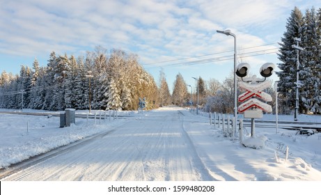 Railway Crossing Without Barriers High Res Stock Images Shutterstock