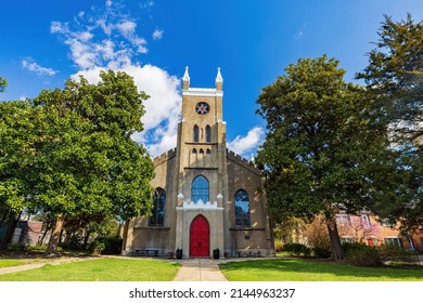 Sunny View Of The Christ Church, Washington Parish, Capitol Hill At Washington DC