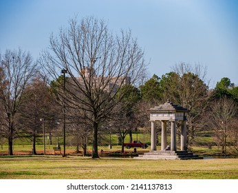 Sunny View Of The Kisok At MacArthur Park, Little Rock, Arkansas