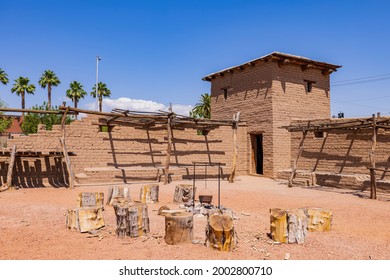 Sunny View Of The Old Las Vegas Mormon Fort State Historic Park At Nevada