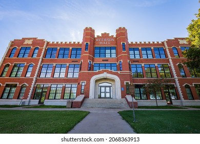 Sunny view of the Ryerson Hall of Northwestern Oklahoma State University at Oklahoma