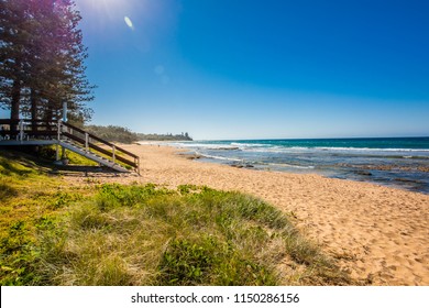 Sunny View Of Shelly Beach At Caloundra, Sunshine Coast, Australia