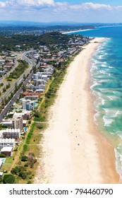 Sunny view of Tugun and Currumbin on the Gold Coast, Queensland, Australia