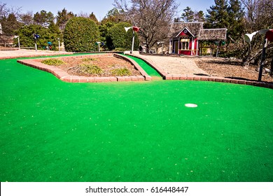 Sunny Weather At Mini Golf Course