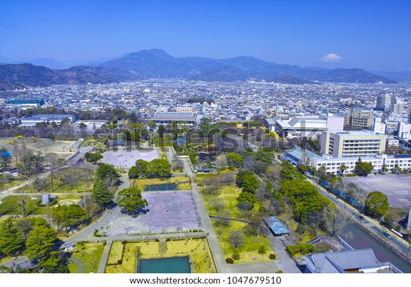 Sunpu Castle Park Shizuoka City Mt Stock Photo Edit Now