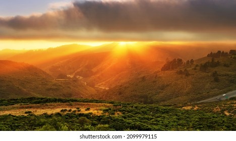 sunrays coming from the clouds