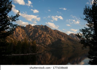 Sunrise Across Jenny Lake And Mount Moran