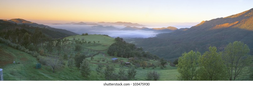 Sunrise Across San Fernando Valley, California