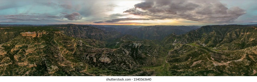 Sunrise Aerial View, Barrancas Del Cobre, Mexico