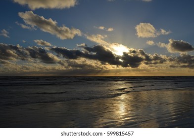 Sunrise After Storm At The Beach / Autumn Storm On Usedom