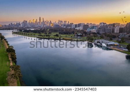 Sunrise at Albert Park Lake, Melbourne, Australia