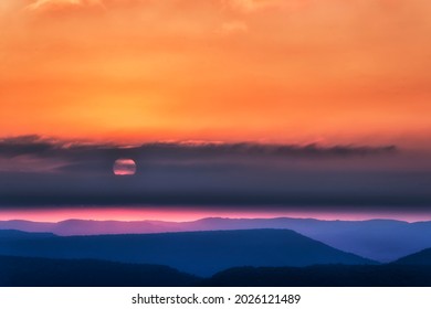 Sunrise Along The Highland Scenic Highway, A National Scenic Byway, Pocahontas County, West Virginia, USA