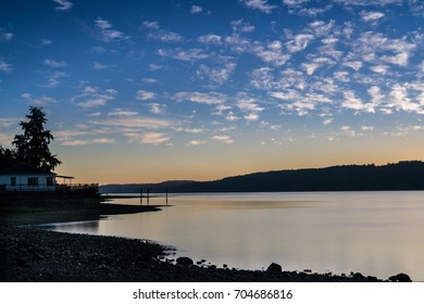 Sunrise Along The Hood Canal, Washington State, USA