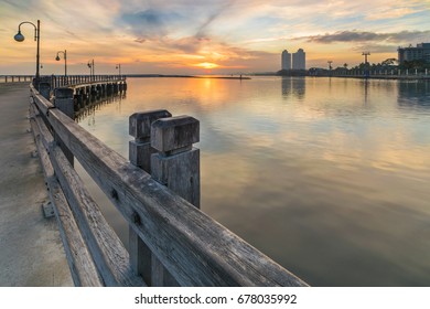 Sunrise At Ancol Beach