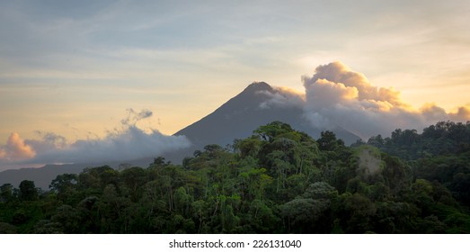 Sunrise At Arenal Volcano