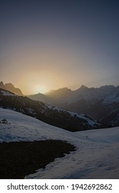 Sunrise Around Urner Alps In Switzerland.