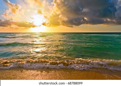 Sunrise, Atlantic ocean, FL, USA