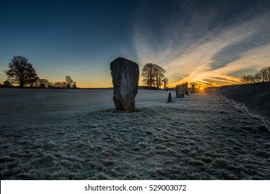 Sunrise At Avebury Stone Circle