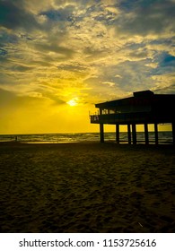 Sunrise Beach House Texas Coast Nature Bright Sunny