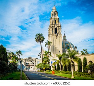 Sunrise at the Bell Tower in Balboa Park San Diego, California