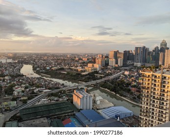 Sunrise BGC Bridge And Pasig River