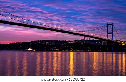 Sunrise At The Bosporus Bridge