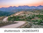 Sunrise at Bunyeroo gorge at Flinders Range