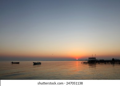 Sunrise At Busaiteen Beach, Bahrain