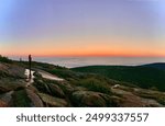 Sunrise at Cadillac Mountain in Acadia National Park Maine