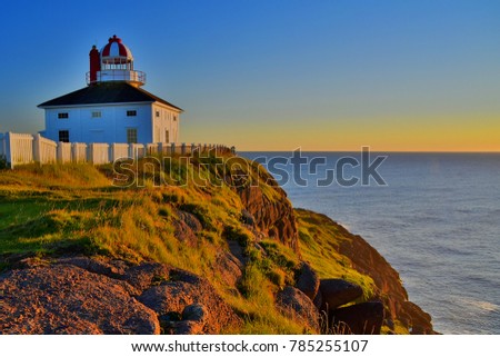 Sunrise at Cape Spear Lighthouse, Newfoundland & Labrador - the most eastern point in North America. 