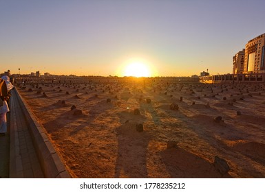 Sunrise At Cemeteryin Madinah Saudi Arabia