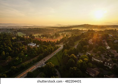 Sunrise in Charlottesville, Virginia