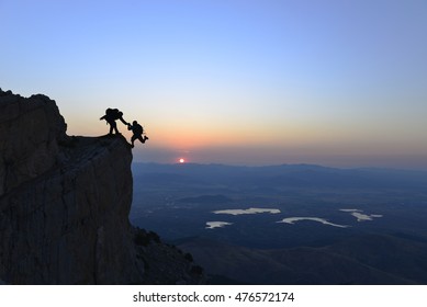 Sunrise Climb That Mountain Climbers