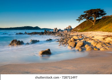 Sunrise At Coast Of Carmel, California, USA