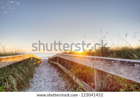 Sunrise in Cocoa Beach, Florida